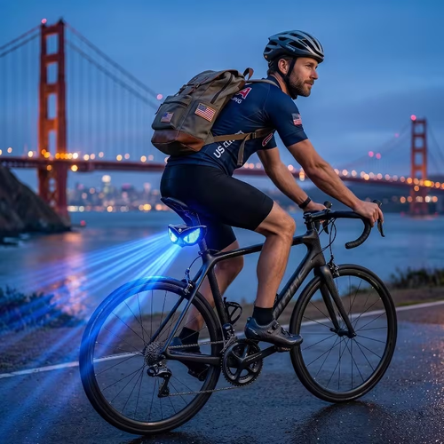 Intelligent automatic braking sensor light, supports text input via mobile phone, dynamic eye GIF, detachable rechargeable taillight, outdoor cycling taillight, can be installed on cycling helmets, suitable for various types of helmets and bicycles.