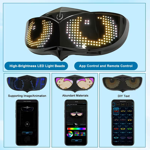 Intelligent automatic braking sensor light, supports text input via mobile phone, dynamic eye GIF, detachable rechargeable taillight, outdoor cycling taillight, can be installed on cycling helmets, suitable for various types of helmets and bicycles.