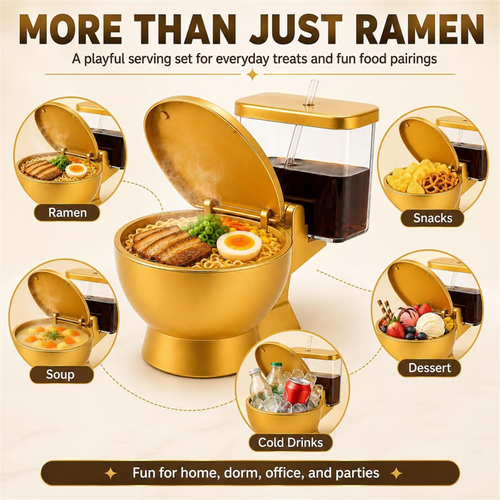 🍜Toilet Shaped Ramen Bowl