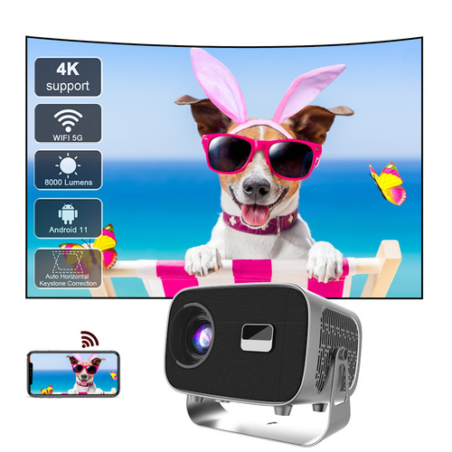 Cinema Projector Home Theater Tv Projector LCD Home Mini A10 Smart Android 11 Video Portable Projector