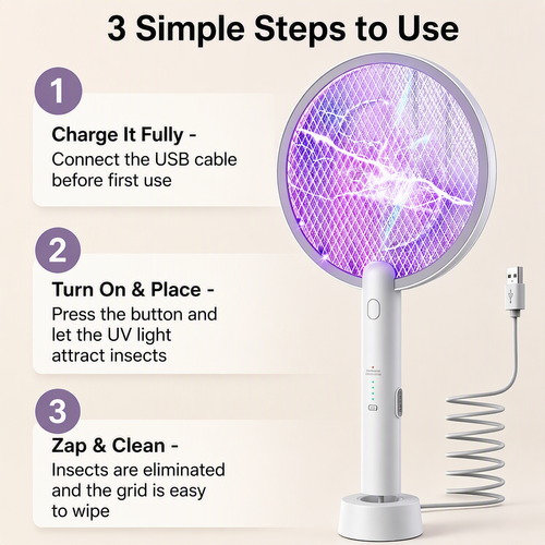 🔥HOT SALE🔥 COD！Dual‑Mode 2‑in‑1 Mosquito Killer Bat, USB Rechargeable UV Attraction Lamp, Portable Pest Control for Bedroom & Kitchen | Nairobi Inventory | Ships in 48 Hours | 7-Day No-Questions-Asked Returns and Exchanges. Cash-on-Delivery orders will be shipped from our Nairobi warehouse within 48 hours. Delivery takes 1–3 business days.
