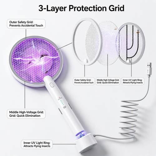 🔥HOT SALE🔥 COD！Dual‑Mode 2‑in‑1 Mosquito Killer Bat, USB Rechargeable UV Attraction Lamp, Portable Pest Control for Bedroom & Kitchen | Nairobi Inventory | Ships in 48 Hours | 7-Day No-Questions-Asked Returns and Exchanges. Cash-on-Delivery orders will be shipped from our Nairobi warehouse within 48 hours. Delivery takes 1–3 business days.