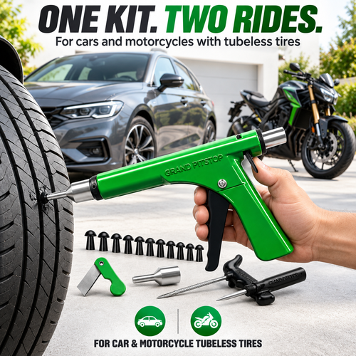 🔥HOT SALE🔥 COD！ | 🚗🏍️ Portable Tubeless Tyre Repair Kit for Cars & Motorcycles | Kenya Local Stock 🇰🇪 | Great Value, Quality Assured & Free Shipping