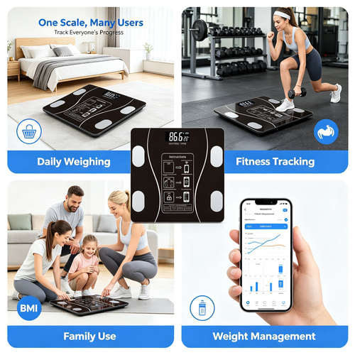 🔥HOT SALE🔥 COD！📱Smart Bluetooth Body Fat Scale⚖️ | 25 Body Composition Metrics, App Sync, Max 180KG High Precision Home Weight Scale ✅Cash On Delivery Available |48H Dispatch |COD Orders are dispatched within 48 hours from our Nairobi warehouse. Delivery takes 1–3 working days.
