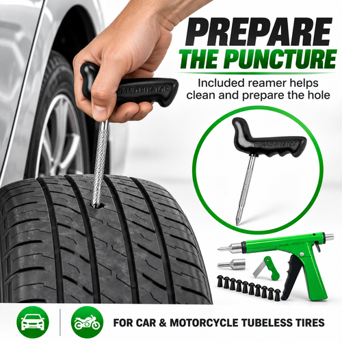 🔥HOT SALE🔥 COD！ | 🚗🏍️ Portable Tubeless Tyre Repair Kit for Cars & Motorcycles | Kenya Local Stock 🇰🇪 | Great Value, Quality Assured & Free Shipping
