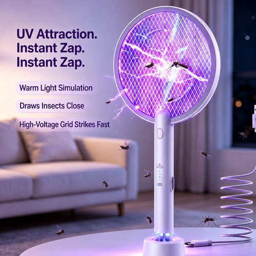 🔥HOT SALE🔥 COD！Dual‑Mode 2‑in‑1 Mosquito Killer Bat, USB Rechargeable UV Attraction Lamp, Portable Pest Control for Bedroom & Kitchen | Nairobi Inventory | Ships in 48 Hours | 7-Day No-Questions-Asked Returns and Exchanges. Cash-on-Delivery orders will be shipped from our Nairobi warehouse within 48 hours. Delivery takes 1–3 business days.