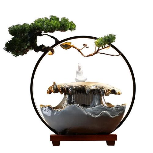 Backflow Incense Burner Zen Garden Waterfall Ramadan Decoration Fragranc Decoracion Para El Hogar Show Piece For Home Decoration