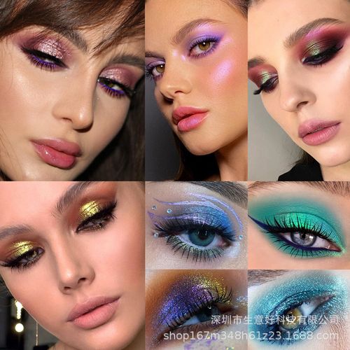 26mm Optical Chameleon Eyeshadow - Angle-Changing, Color-Changing, Glittering, Single-Color Polarized Eyeshadow