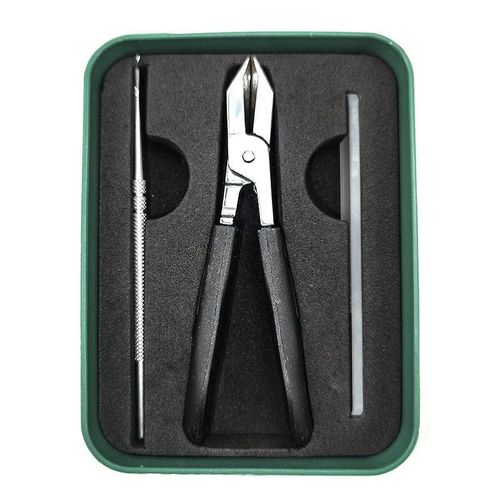 Ultra-Sharp Angled Nail Clippers — Wide-Opening, Anti-Splatter Design — Premium Boxed 3-Piece Set — Specialized for Ingrown Nails & Cuticles