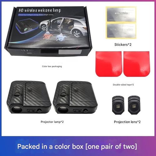 2PCS For Ford Door Projector Lights Laser Light New Crystal City Welcome Light Car Decoration Ambient Light(Battery Not Included)