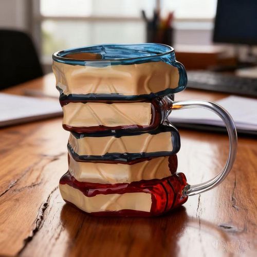 Creative Book-Shaped Borosilicate Glass Cup
