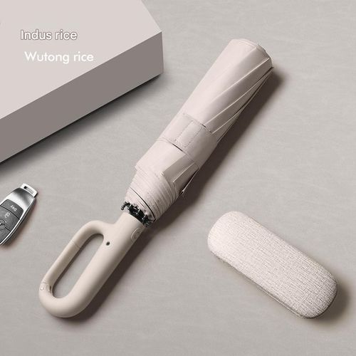 Automatic Reverse-Folding Umbrella with Hanging Hook — Large, Reinforced, and Extra-Thick — Dual-Purpose Design for Sun Protection and Heavy Rain