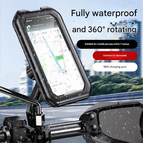Waterproof Phone Holder for Electric Vehicles & Motorcycles — Rainproof, Touch-Compatible Navigation Mount for Bicycles and Scooters