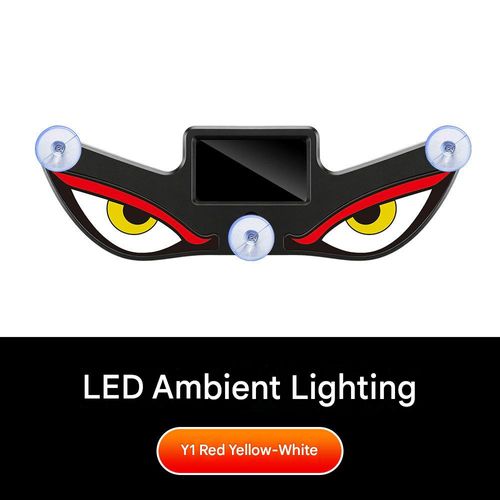 Car Window Solar-Powered    Demon Eye    Ambient Light — Interior Modification, Warning Light, USB Neon Lamp