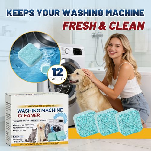Washing Machine Cleaning Tablets — Daily Cleaner for Multiple Models: Removes Stains & Odors, Leaves a Fresh Scent