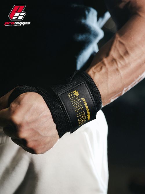 PROSUPPS Professional Fitness Wrist Wraps & Lifting Straps — High-Performance Powerlifting, Bench Press, Deadlift, and Push Support (Unisex)