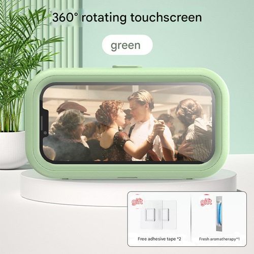 Bathroom Waterproof & Anti-Fog Phone Case — No-Drill Wall-Mounted Holder, The Ultimate Streaming Gadget — Rotatable, Kitchen-Friendly Waterproof Box