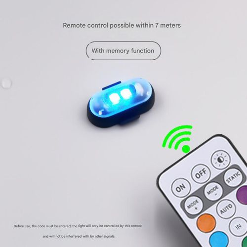Car LED Light, Remote Control LED Strobe Light, Anti-collision Aircraft Light Warning Light, Multifunctional Car Decorative Light, Multiple Lighting Modes