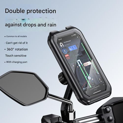 Waterproof Phone Holder for Electric Vehicles & Motorcycles — Rainproof, Touch-Compatible Navigation Mount for Bicycles and Scooters