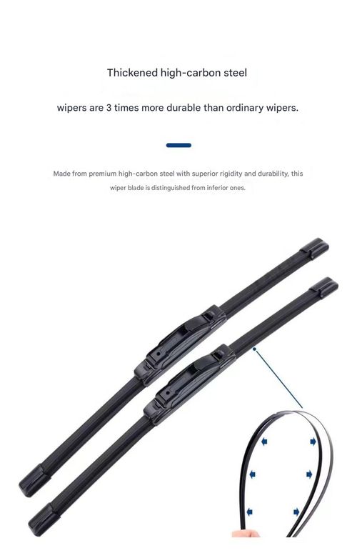Multi-Functional 4-Strip Wiper Blade — Original-Style U-Hook Universal Wiper Refill — Frameless Car Wiper Blade