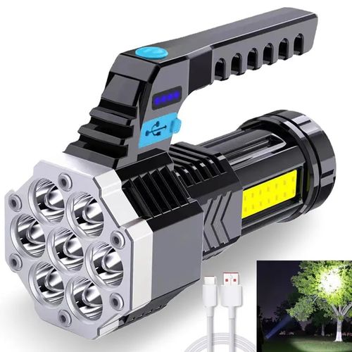 SUPER Bright Zoomable LED Headlamp 200m Long Range USB C Rechargeable 6 Light Modes Red Blue Emergency Strobe for Camping Hiking Emergencies High Performance Flashlight White Flashlight