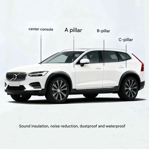 Car A B C-Pillar Soundproofing & Sealing Strips, Center Console Dust-Proof Strips, Hood Noise-Reduction Strips, and Anti-Collision Strips