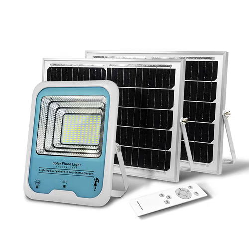 Project Outdoor solar lights, motion sensor, human body sensor, with remote control, outdoor waterproof and rainproof IP65, suitable for patios, terraces, gardens, and garages
