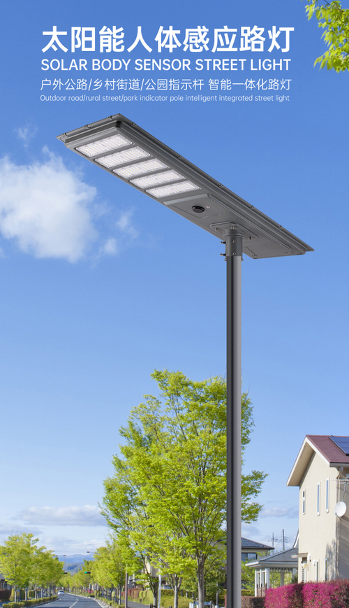 Solar motion sensor street light