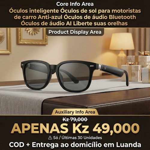 Óculos inteligente Óculos de sol para motoristas de carro Anti-azul Óculos de áudio Bluetooth Óculos de áudio AI Liberte suas orelhas