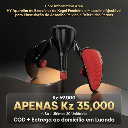 HY Aparelho de Exercícios de Kegel Feminino e Masculino Ajustável para Musculação do Assoalho Pélvico e Beleza das Pernas