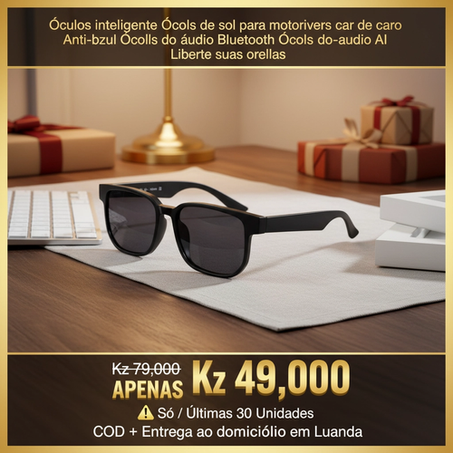 Óculos inteligente Óculos de sol para motoristas de carro Anti-azul Óculos de áudio Bluetooth Óculos de áudio AI Liberte suas orelhas