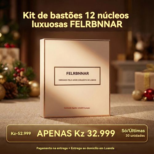 Kit de tinta de lábios 12 pérolas impermeáveis Batom impermeável não colante mate