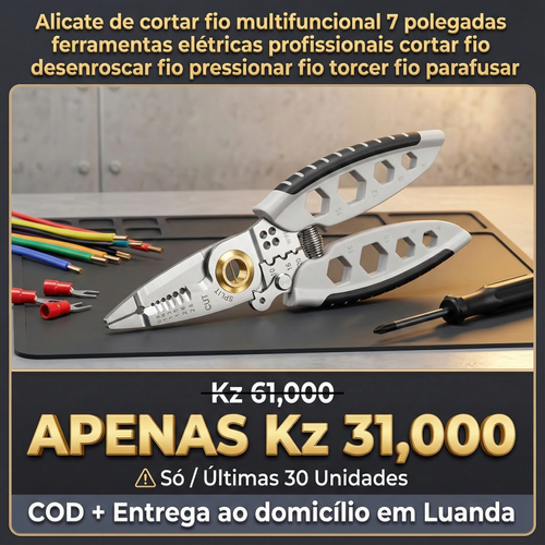 Alicate de cortar e pelar fio multifuncional 7 polegadas ferramenta elétrica de precisão cortador de fio puxador de fio prensador de fio enrolador de fio e parafuso