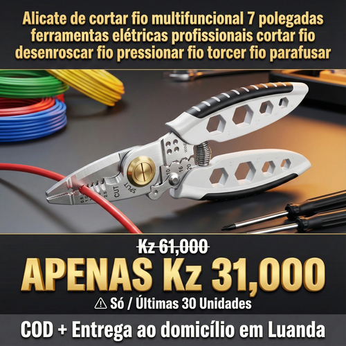 Alicate de cortar e pelar fio multifuncional 7 polegadas ferramenta elétrica de precisão cortador de fio puxador de fio prensador de fio enrolador de fio e parafuso