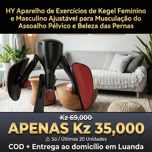 HY Aparelho de Exercícios de Kegel Feminino e Masculino Ajustável para Musculação do Assoalho Pélvico e Beleza das Pernas