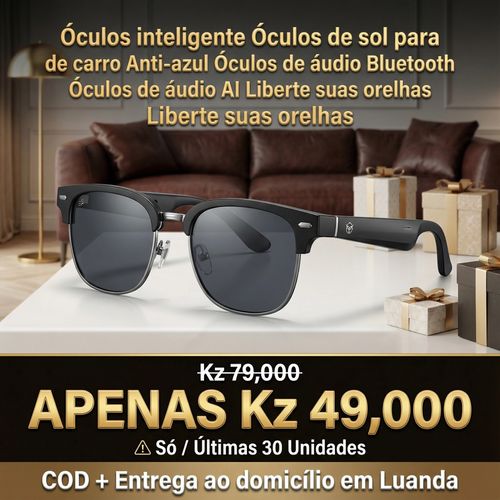 Óculos inteligente Óculos de sol para motoristas de carro Anti-azul Óculos de áudio Bluetooth Óculos de áudio AI Liberte suas orelhas