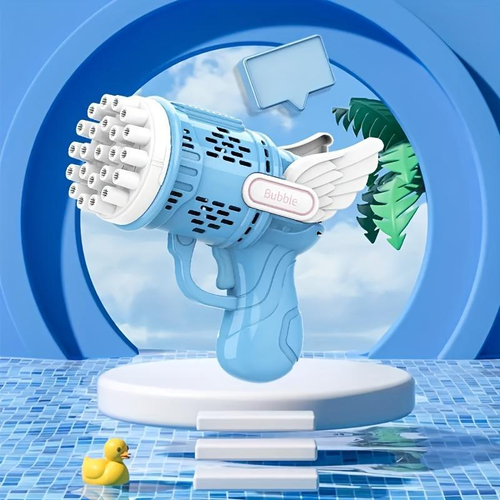 Bubble Machine Toy, Bubble Gun with 1 Bottle Bubble Solution, Outdoor Bubble Toy for Birthday Party Wedding Anniversary(requires 3 Aa 1.5v Batteries, Not Included), Bubblemachine, Toys