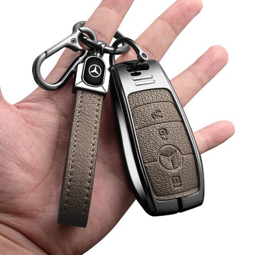 🔥Key Fob Cover Keychain Leather Car Smart Key Case Protector Holder