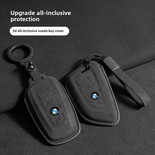 Tumbled leather key holder