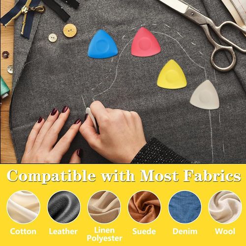 Tailors Chalk 4pcs,Sewing Fabric Chalk and Fabric Markers for Quilting, Craft,Sewing Supplies Accessories