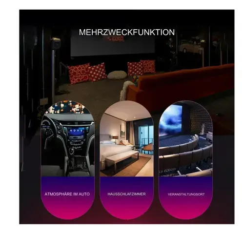 USB Romantic Night Light - Clip-on Hangable Ambient Light for Car & Home