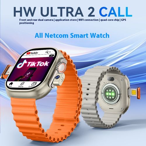 HW ULTRA 2 Call Smart Watch Card Call Video Front and Back Dual Camera Positioning Function