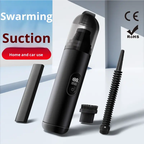 This pocket vacuum cleaner, with its palm-sized body, can be easily tossed into the armrest box. The moment you press the switch, its powerful suction penetrates even the most hard-to-reach areas like seat crevices and air vents, sweeping away crumbs, hair, and dust particles with a single touch. Even better, it features a built-in blower and vacuum mode, loosening dust deep within floor mats and removing debris from carpet fibers – all with a single press. 发送反