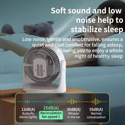 The core magic of an air circulator fan lies in its powerful airflow penetration. It generates a columnar wind that easily penetrates layers of indoor air barriers, quickly mixing and circulating the cool air above and the warm air below. When used in conjunction with air conditioning in summer, it can evenly distribute the temperature throughout the room in just 5 minutes, avoiding the awkwardness of uneven heating and cooling in air-conditioned rooms.