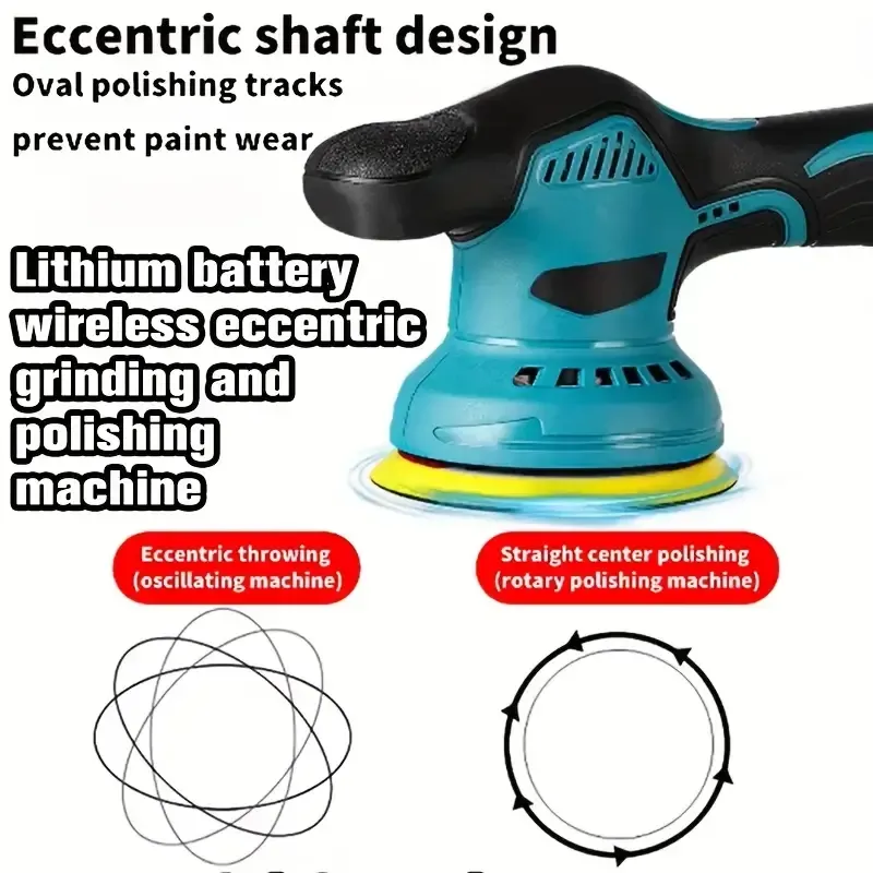 This paint polishing machine, with its precise power and scientific design, makes paint repair more efficient. Equipped with a high-power pure copper motor, it offers multiple speed settings, from light oxidation removal to deep scratch removal, catering to different paint surface needs. The low-speed mode gently removes oxidation and water stains, the medium-speed mode is suitable for moderate scratch repair, and the high-speed mode quickly grinds away deep sun damage and wash marks.