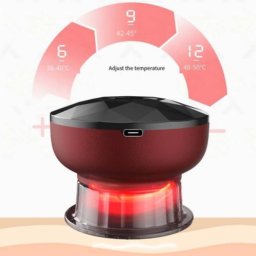 The intelligent suction cup device is here! No need to hold it with your hands, it's effortless and convenient. Multiple suction force settings can be adjusted to suit the shoulders, neck, waist and back. The LCD screen is clear for time control. It is safe and has no risk of scalding. You can do home physical therapy easily and say goodbye to soreness and regain vitality!