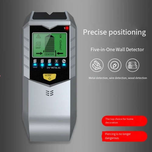 The wall detector turns you into a clairvoyant in seconds. It can penetrate 10cm thick concrete walls. No matter how deep the steel bars, water pipes, and electrical conduits are hidden, they will all look like fluorescent labels. A red light will always light up on the screen to remind you. Even wires as thin as 0.1mm can't escape its eyes.