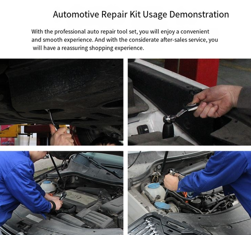 This 216-piece CS-1 grade chromium-vanadium steel tool set covers all types of maintenance tools. The material is wear-resistant and durable, and the professional storage box is portable and easy to carry. It is suitable for maintenance in various scenarios such as automobiles, homes, and outdoors, allowing you to solve all kinds of maintenance problems with just one set. It is an all-round maintenance tool for both professionals and amateurs.