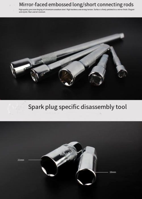 This 216-piece CS-1 grade chromium-vanadium steel tool set covers all types of maintenance tools. The material is wear-resistant and durable, and the professional storage box is portable and easy to carry. It is suitable for maintenance in various scenarios such as automobiles, homes, and outdoors, allowing you to solve all kinds of maintenance problems with just one set. It is an all-round maintenance tool for both professionals and amateurs.