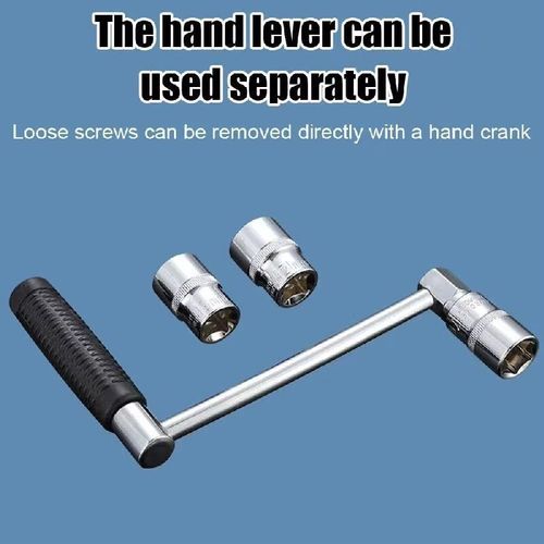 Automobile torque multiplier wrench, with multiple-sized sockets. The torque multiplier design is effortless and efficient, and the handle can be used independently. Made of high-quality materials, it is durable and reliable. The storage box is portable and suitable for large torque disassembly and assembly scenarios such as car tires and chassis. It is an efficient and professional torque solution for auto repair.